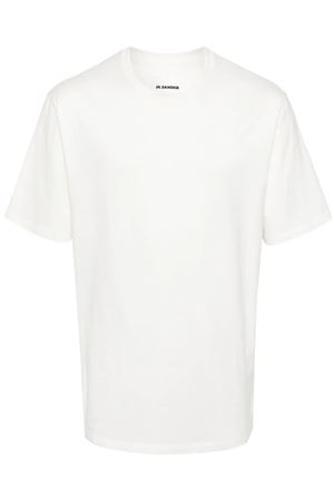 Optical white cotton T-shirt JIL SANDER | J21GC0161J46219104